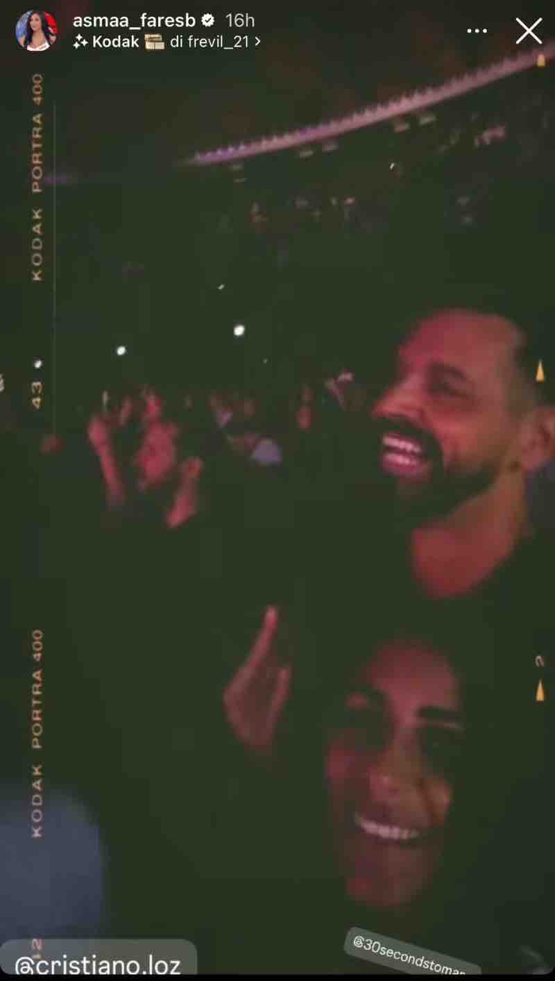 smaa e cristiano insieme al concerto