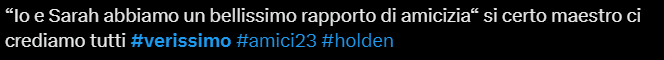 Il web commenta le risposte di Sarah e Holden a Verissimo