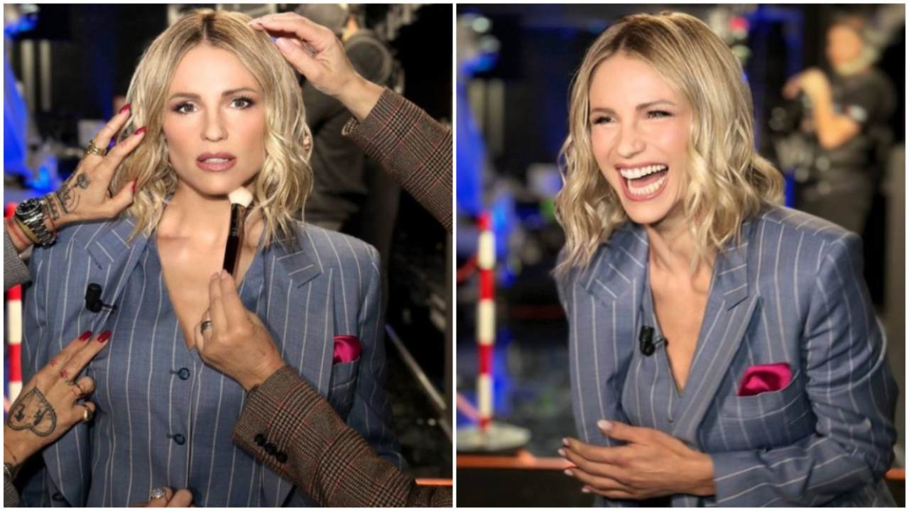 Outfit di Michelle Hunziker a Io Canto Family