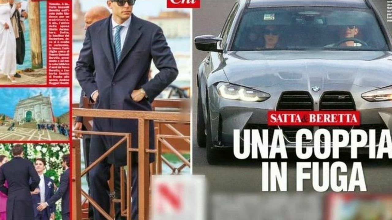 Carlo Beretta e Melissa Satta paparazzati da Chi