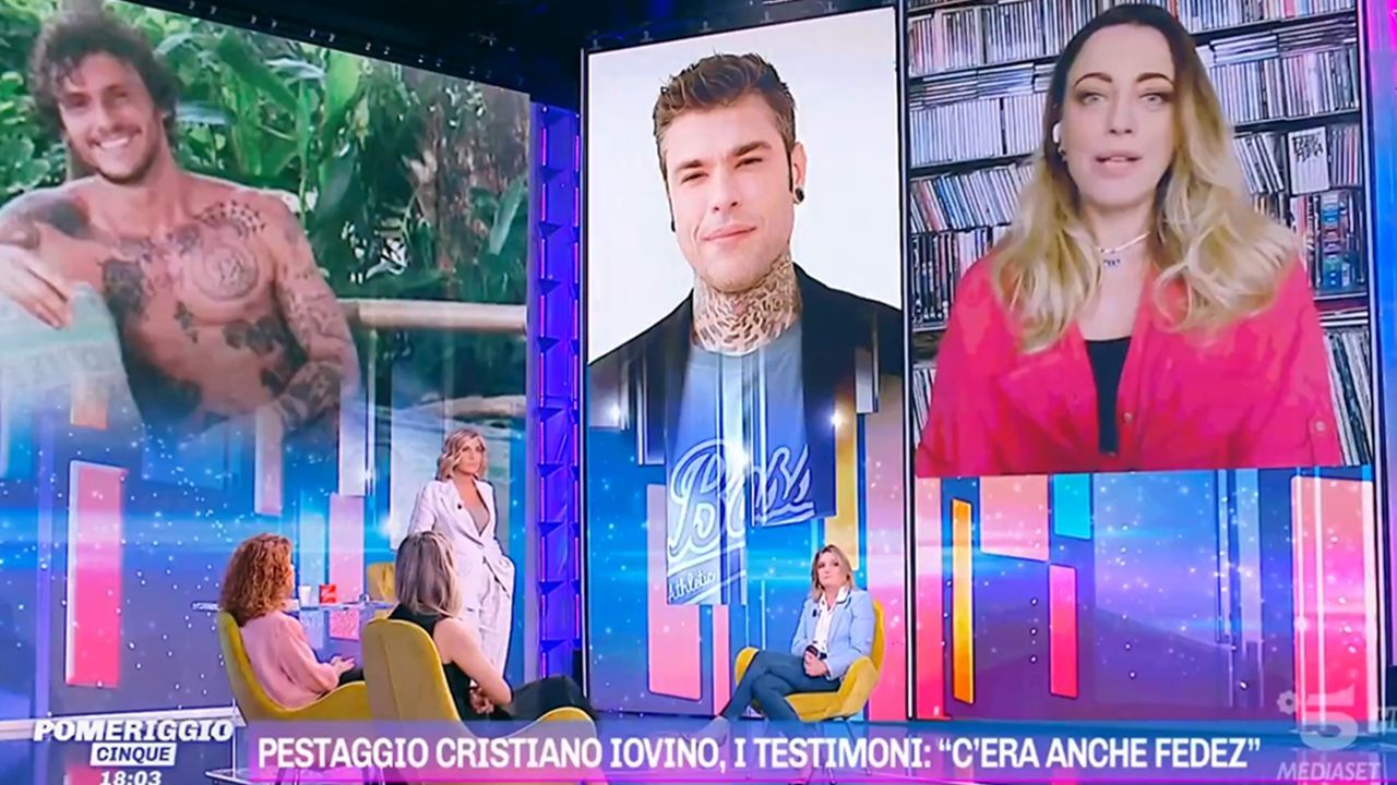 Pomeriggio Cinque discute sul caso Fedez - Iovino