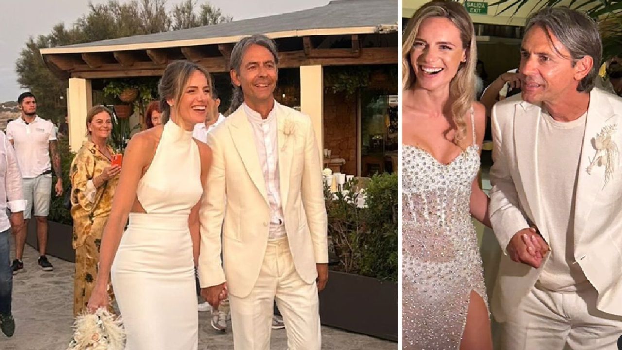 Inzaghi e il matrimonio con Angela Robusti