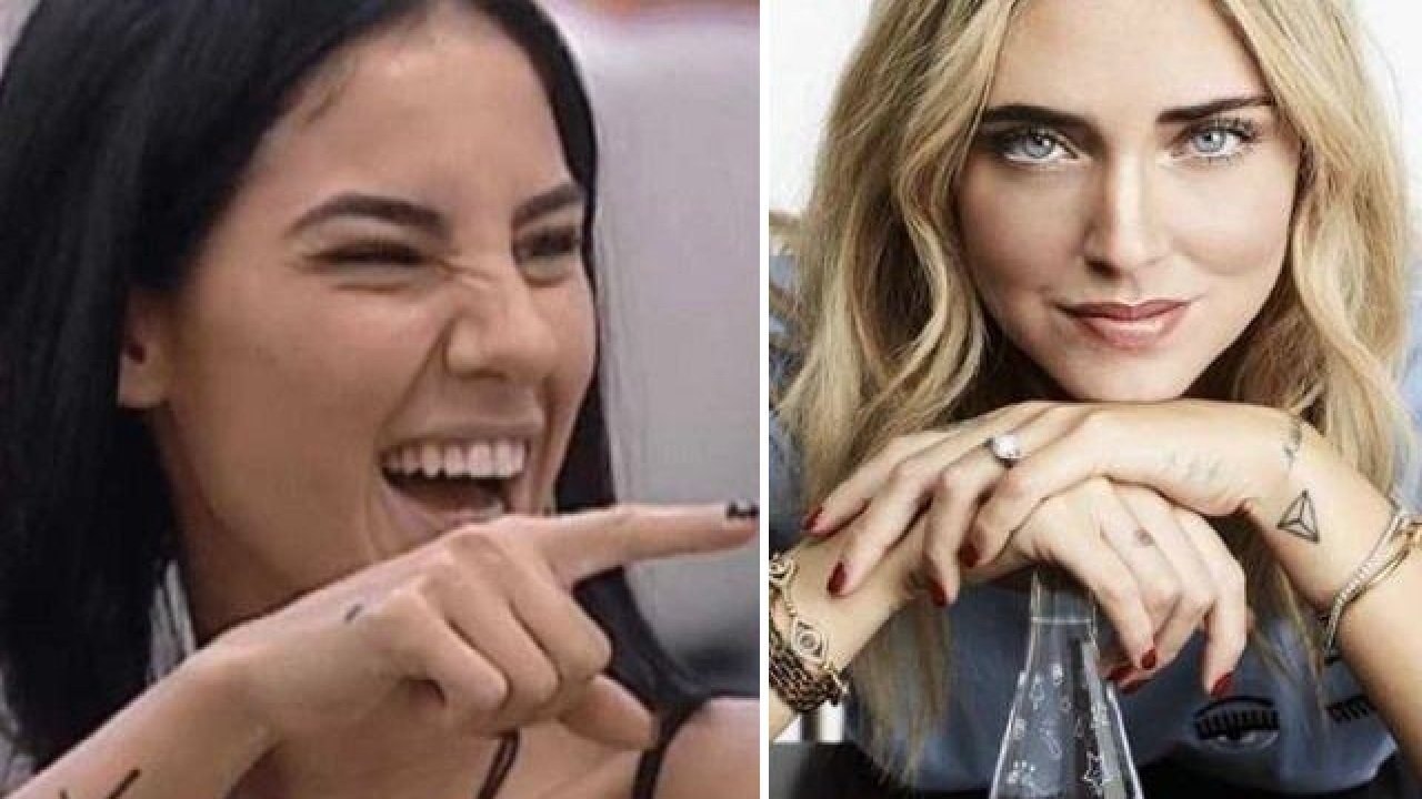 Giulia De Lellis collage Chiara Ferragni