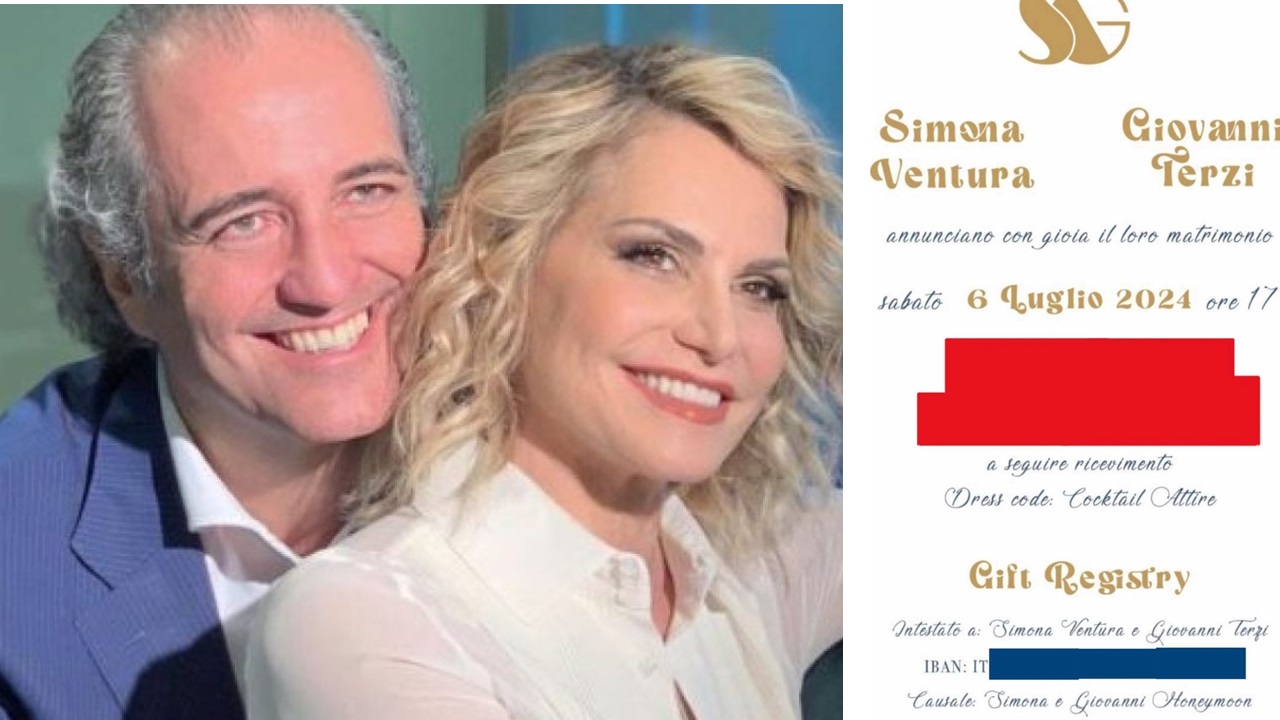 Simona Ventura e le partecipazioni di matrimonio