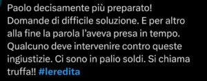Il web commenta la puntata dell'Eredità