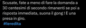 Il web commenta la puntata dell'Eredità