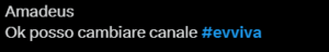 Il web commenta Amadeus ad Evviva!