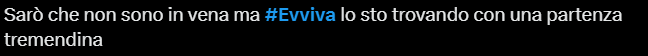 Il web commenta Evviva!