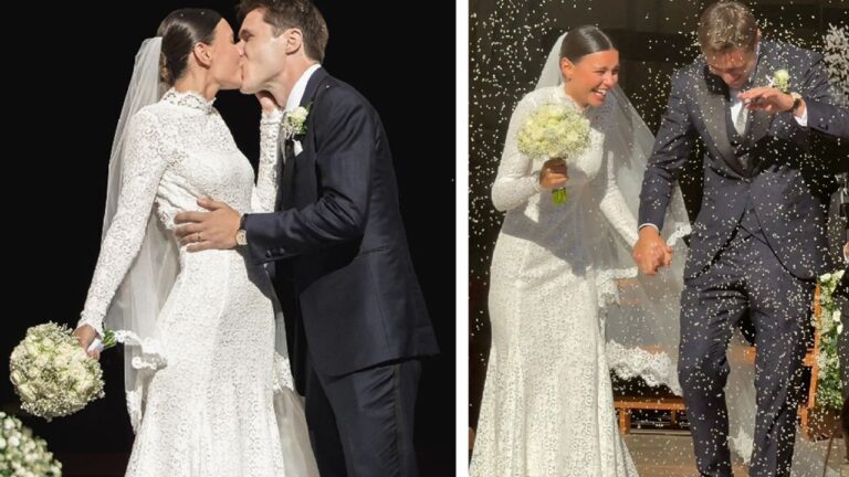 Federico Chiesa e Lucia Bramani sposi: abito sublime, invitati vip