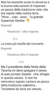 Il web commenta Geolier a La Notte Della Taranta