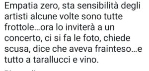 Il web commenta negativamente Antonello Venditti