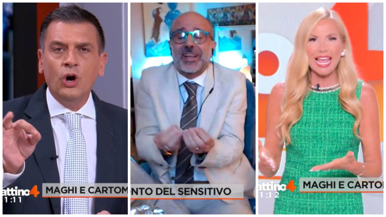Federica Panicucci litiga col sensitivo a Mattino 4