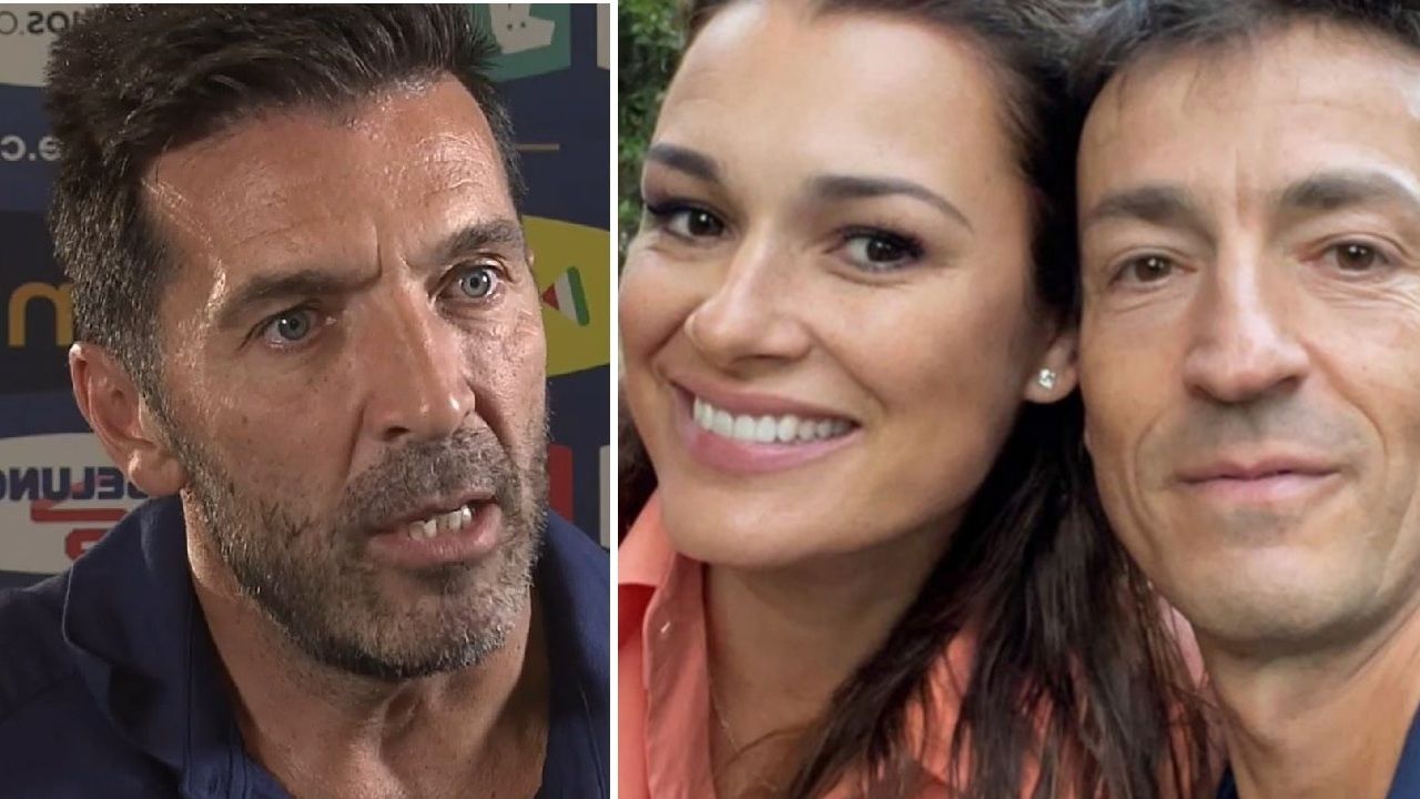 Buffon e il neo marito di Alena Seredova