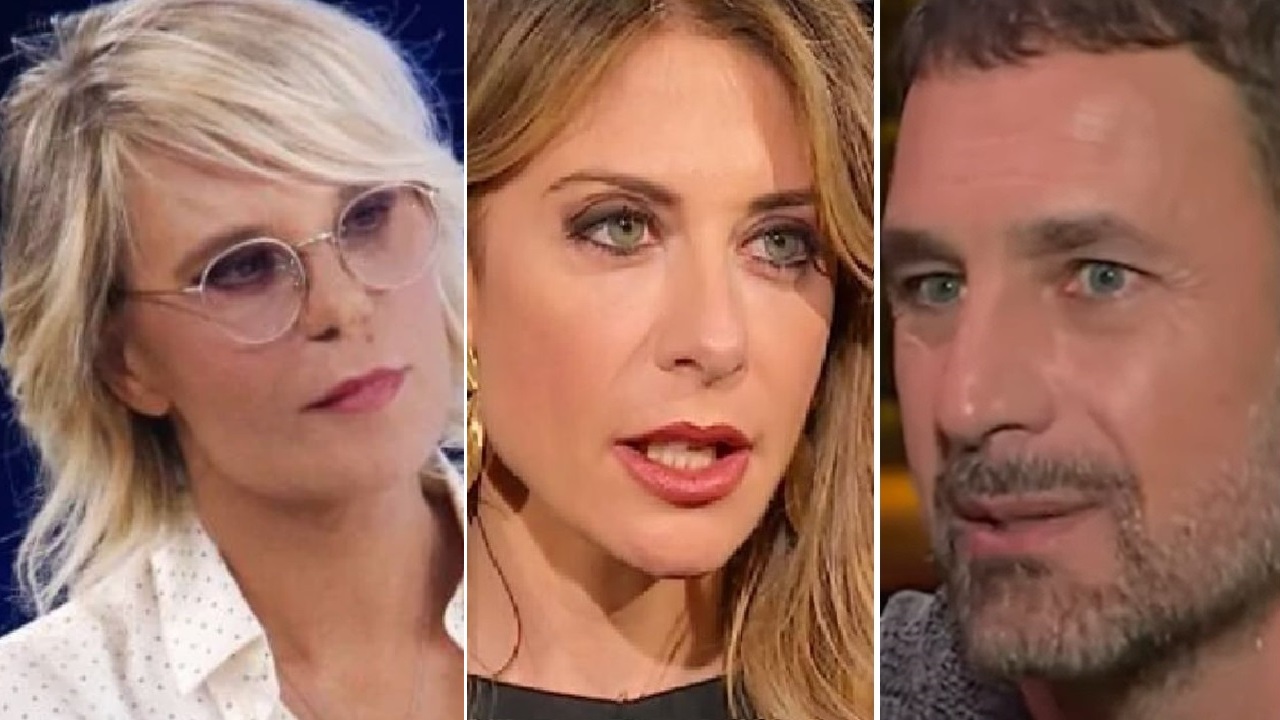 Collage Francesca Fagnani Maria De Filippi Raoul Bova