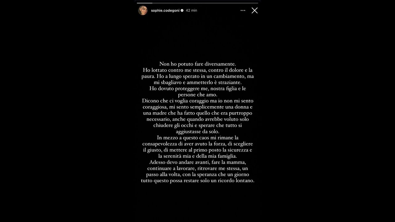 Story fiume di Sophie Codegoni su Basciano