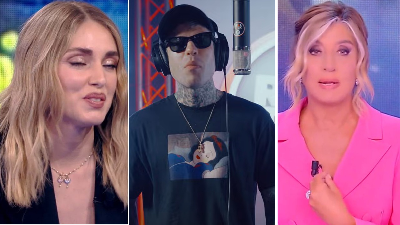 Chiara Ferragni Fedez Myrta Merlino trio