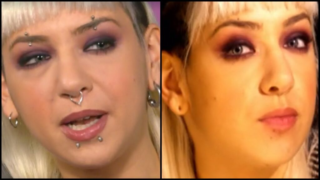 Anna Lou Castoldi rimuove i piercing