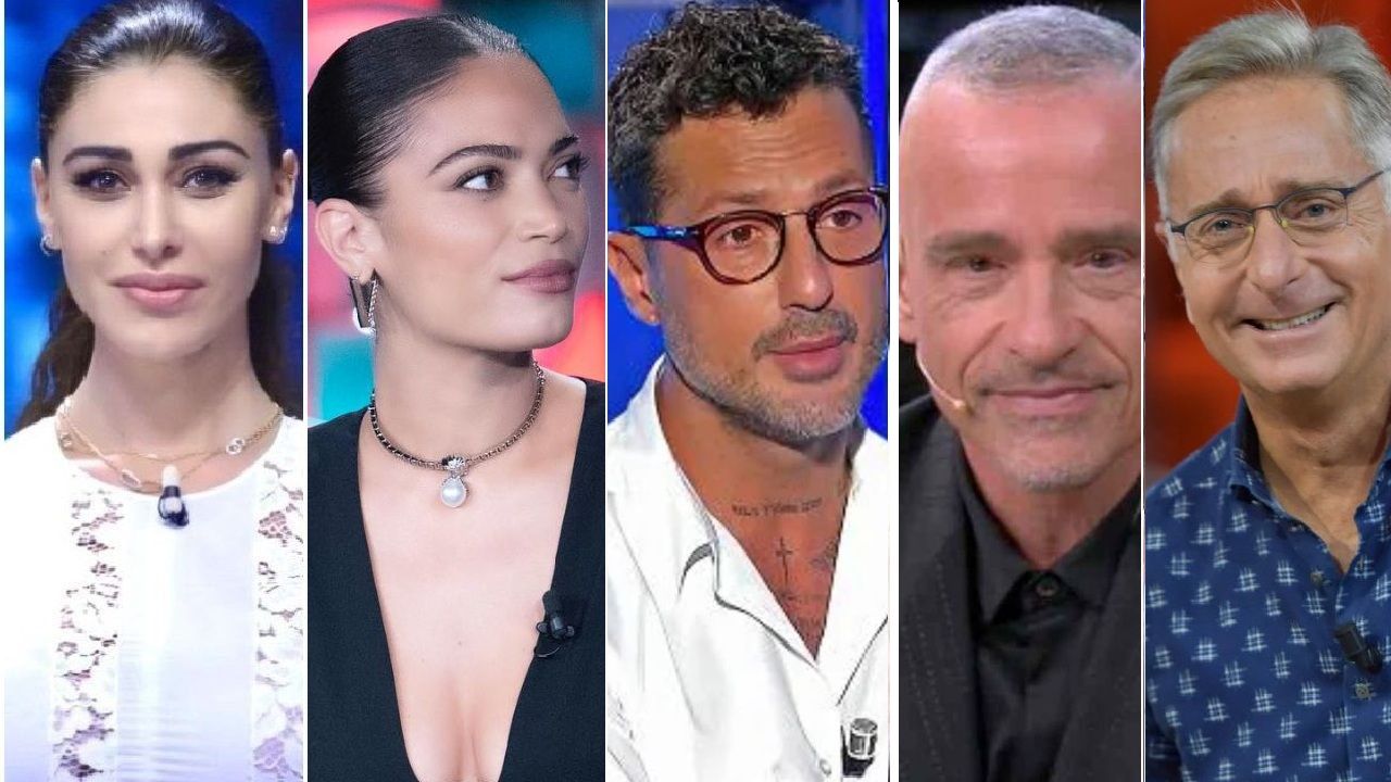 Collage Ramazzotti Corona Belen Elodie Bonolis