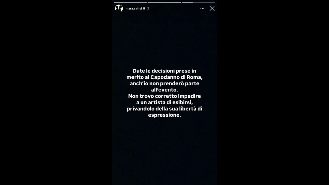 Comunicato di Mara Sattei sul concerto di Capodanno 