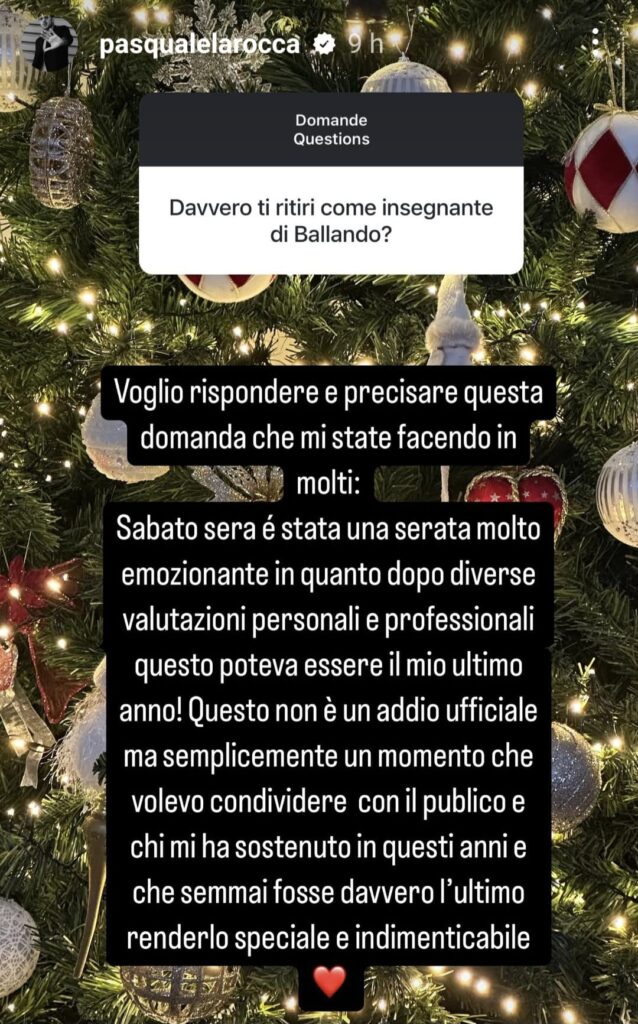 Pasquale La Rocca sul ritiro