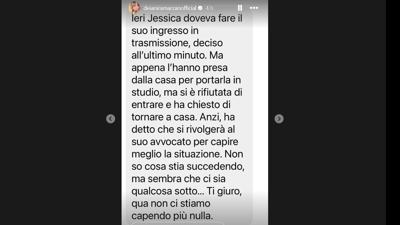 Jessica Moracchi uscita GF