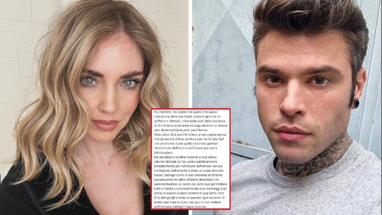 Fedez Ferragni caos amante