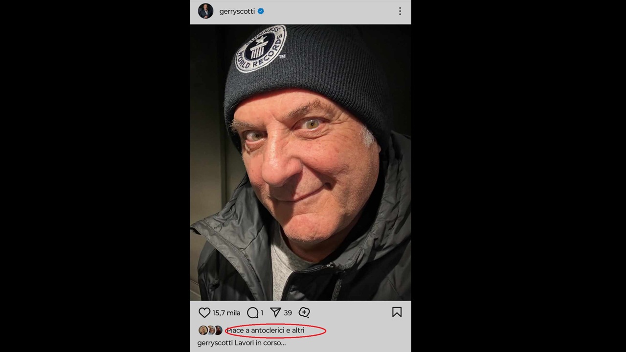 Gerry Scotti berretta