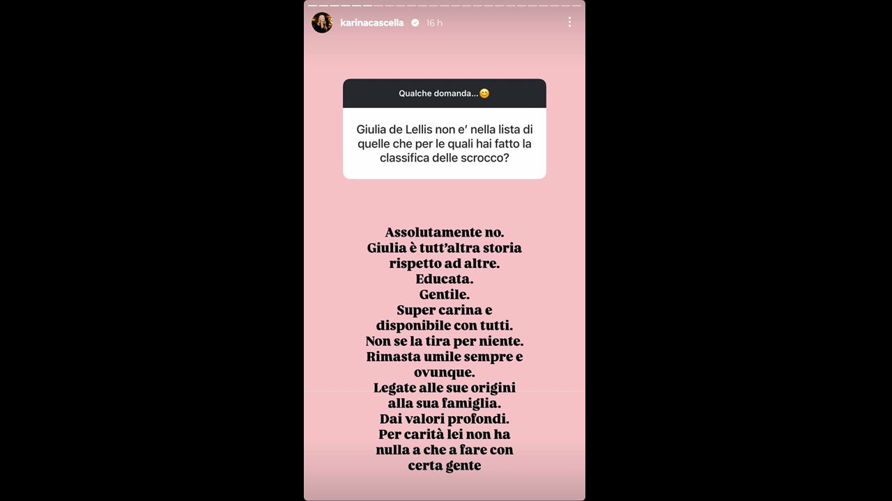 Karina Cascella contro le influencer