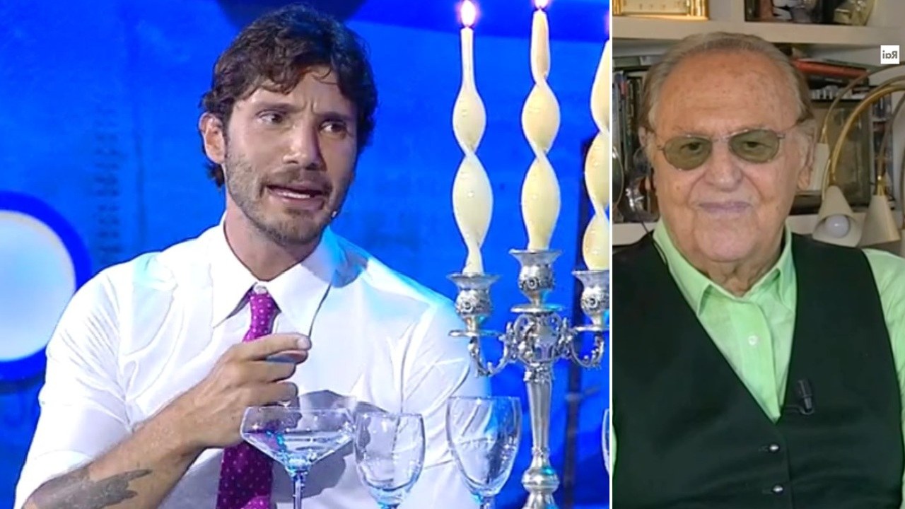 Stefano De Martino Renzo Arbore collage