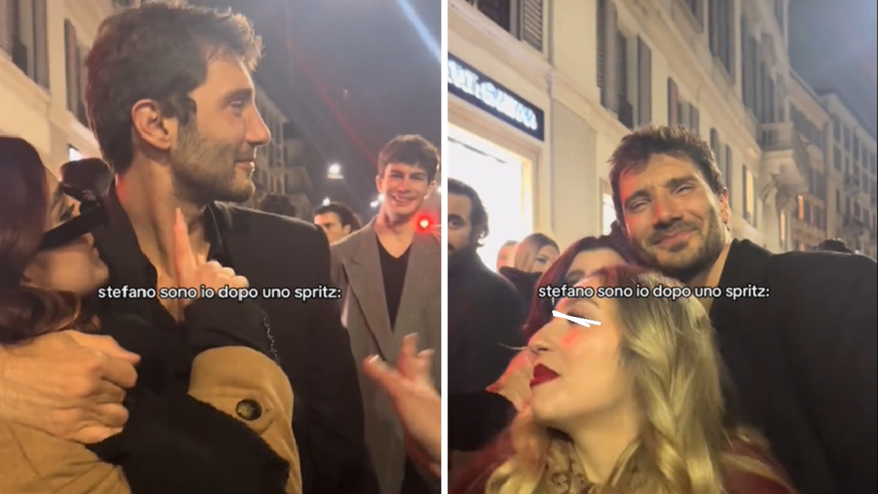 Stefano De Martino strada Milano