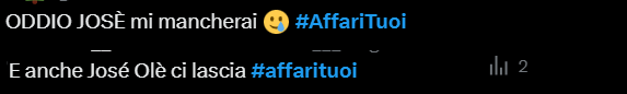 Il web commenta la puntata di Affari Tuoi