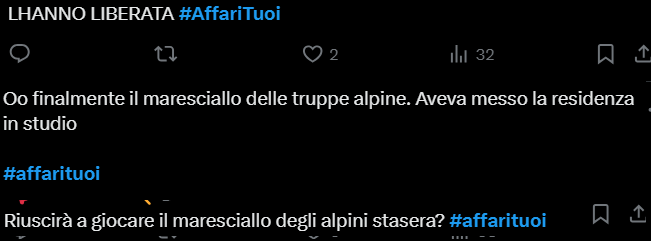 Commenti Affari Tuoi Trentino Alto Adige