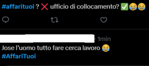 Il web commenta la puntata di Affari Tuoi