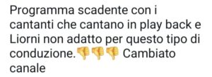 Critiche a L'Anno Che Verrà
