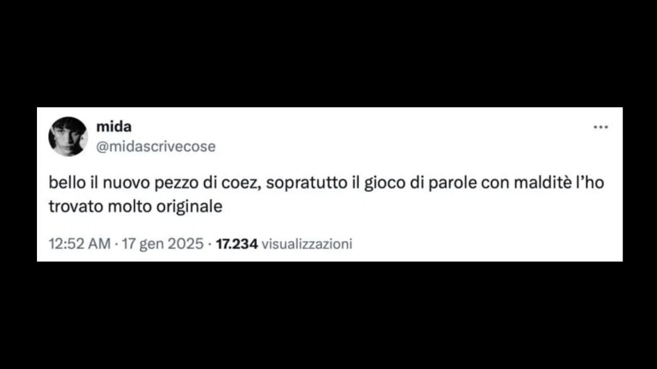 Frecciata di Mida a Coez 