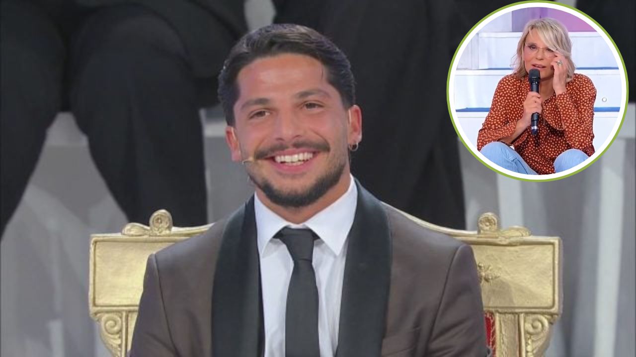 maria de filippi in difficoltà con gianmarco a ued