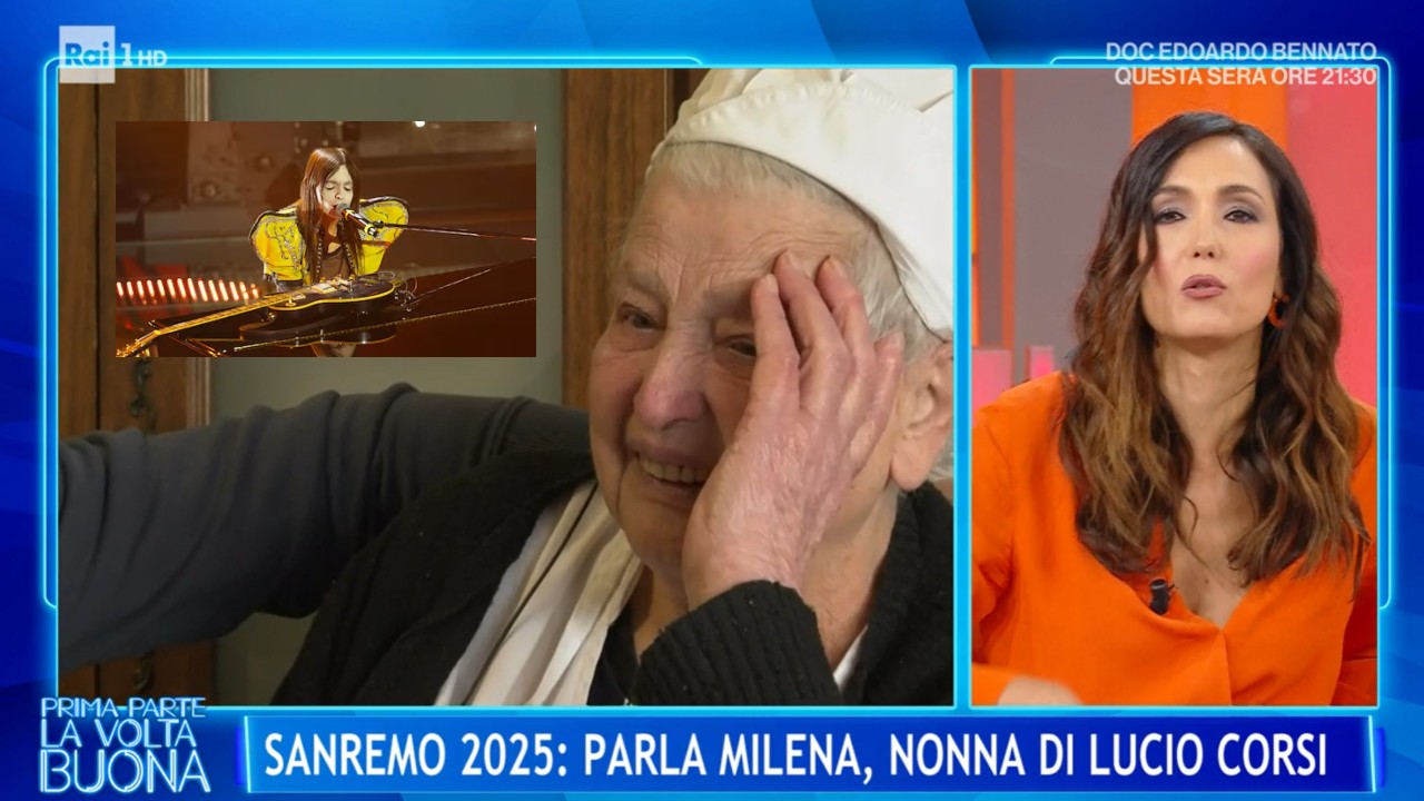 Nonna di Lucio Corsi a La Volta Buona