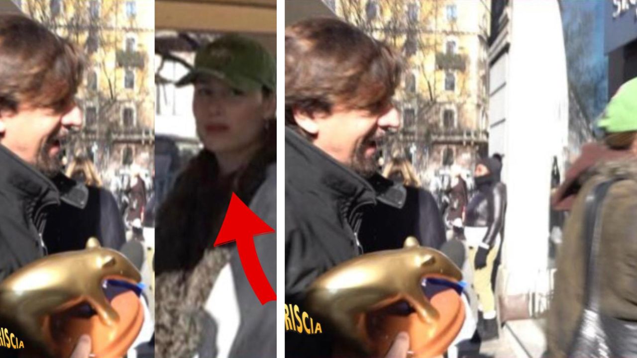 Striscia la Notizia Staffelli consegna tapiro d'oro ad Angelica Montini
