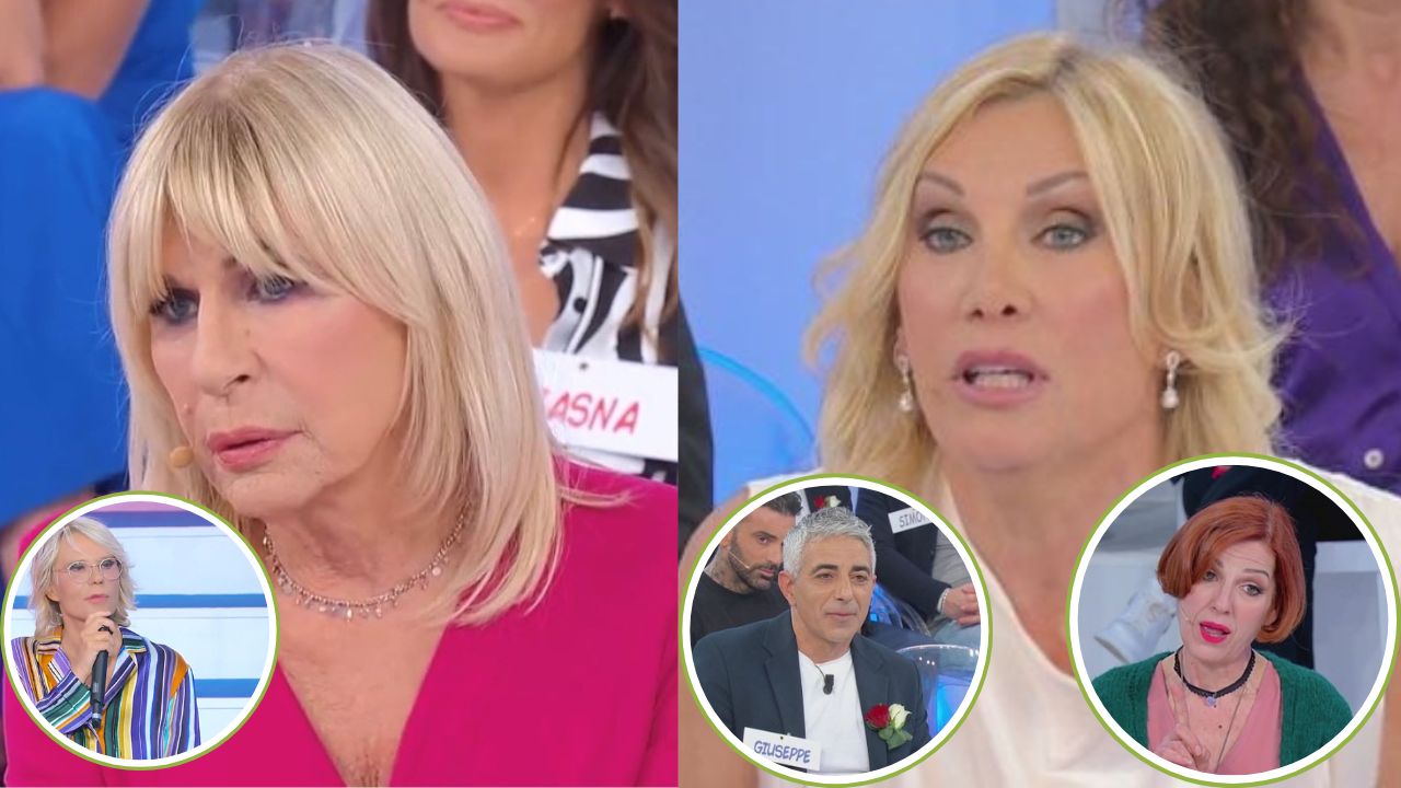 gemma, sabrina, giuseppe, tinì e maria de filippi a uomini e donne