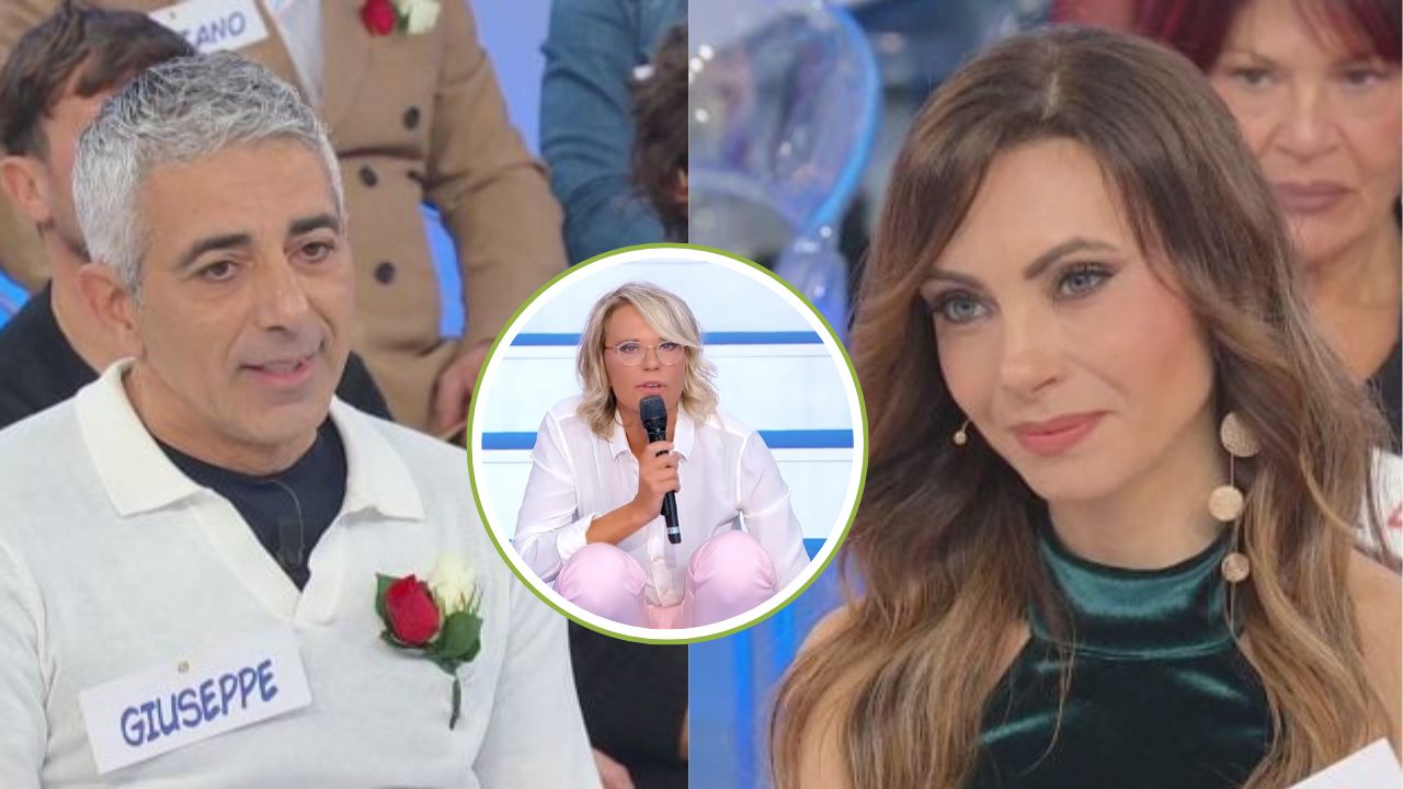 agnese, giuseppe e maria de filippi tensioni a uomini e donne