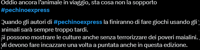 Commenti Pechino Express maiali