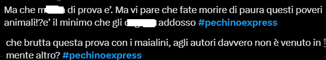 Commenti Pechino Express maiali