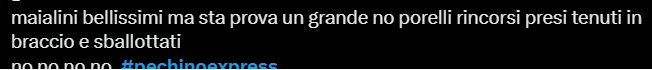Commenti Pechino Express maiali