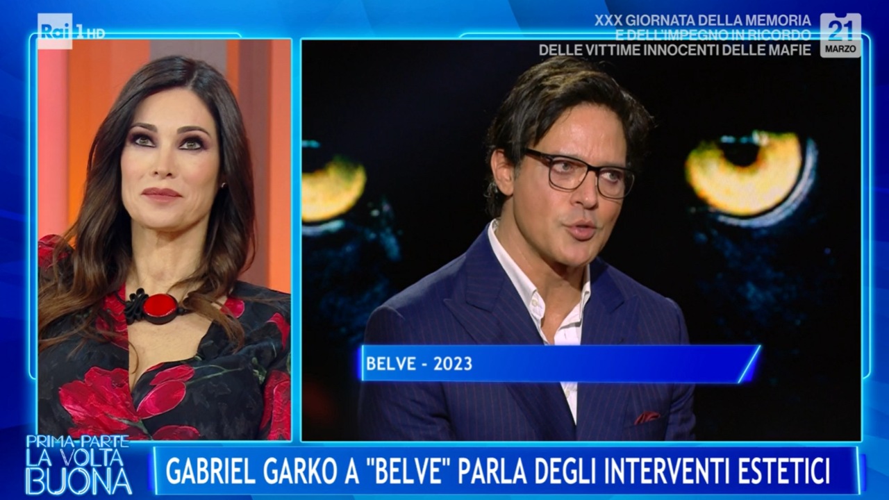 Manuela Arcuri su Gabriel Garko a La Volta Buona