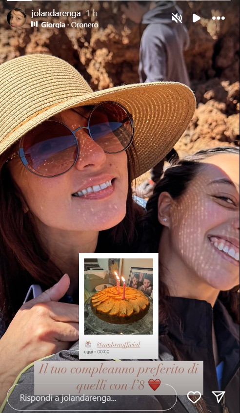 Ambra Angiolini Dedica Compleanno Figlia Jolanda