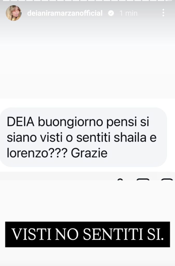 Deianira Marzano storia Shaila e Lorenzo