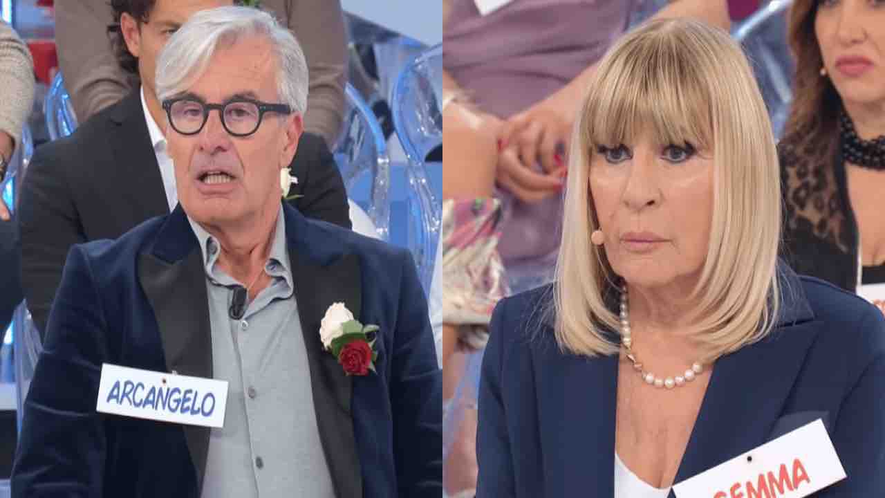 Gemma lancia il cibo ad Arcangelo