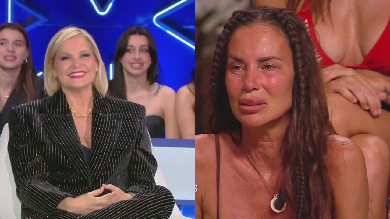 simona ventura aiuta antonella mosetti a l'isola dei famosi