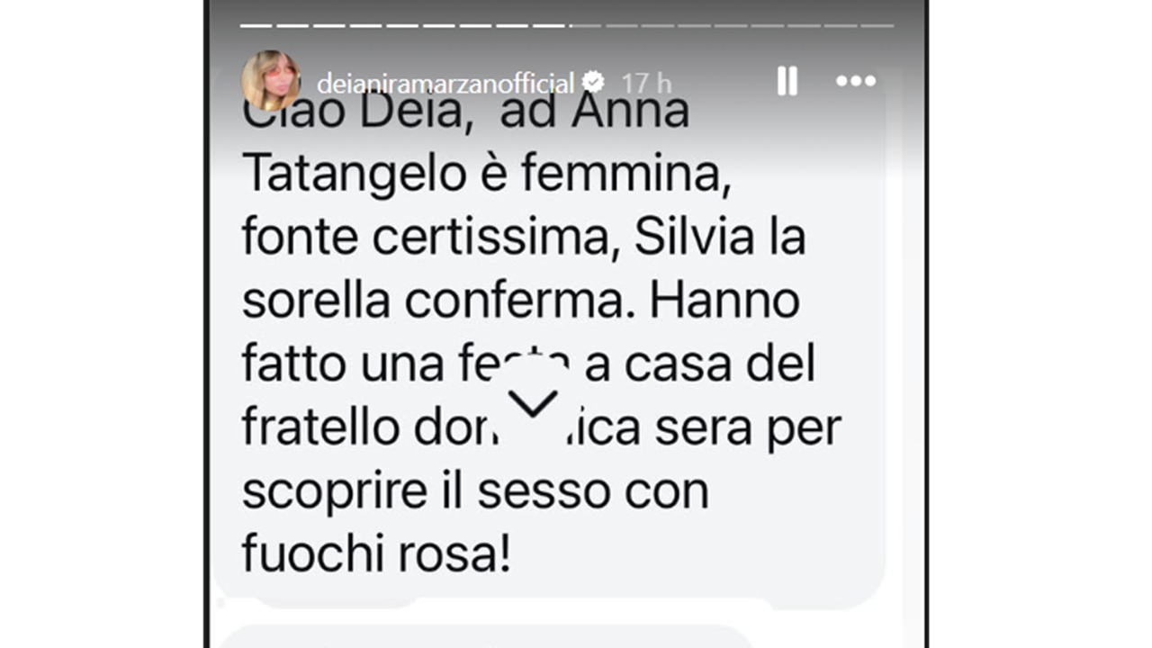 Fiocco rosa per Anna Tatangelo
