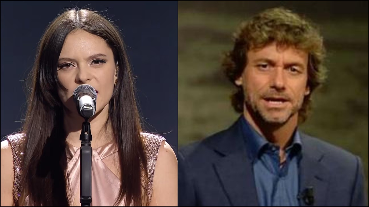 Francesca Michielin ed Alberto Angela